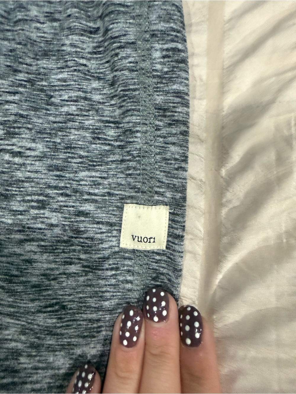 Vuori Heathered Slate-Blue Women's Sweatshirt Top